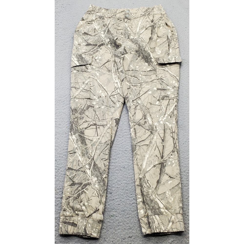 Madden Girl Cargo Pants Womens S Multi RealTree Camo Utility Pocket Hunting Y2K